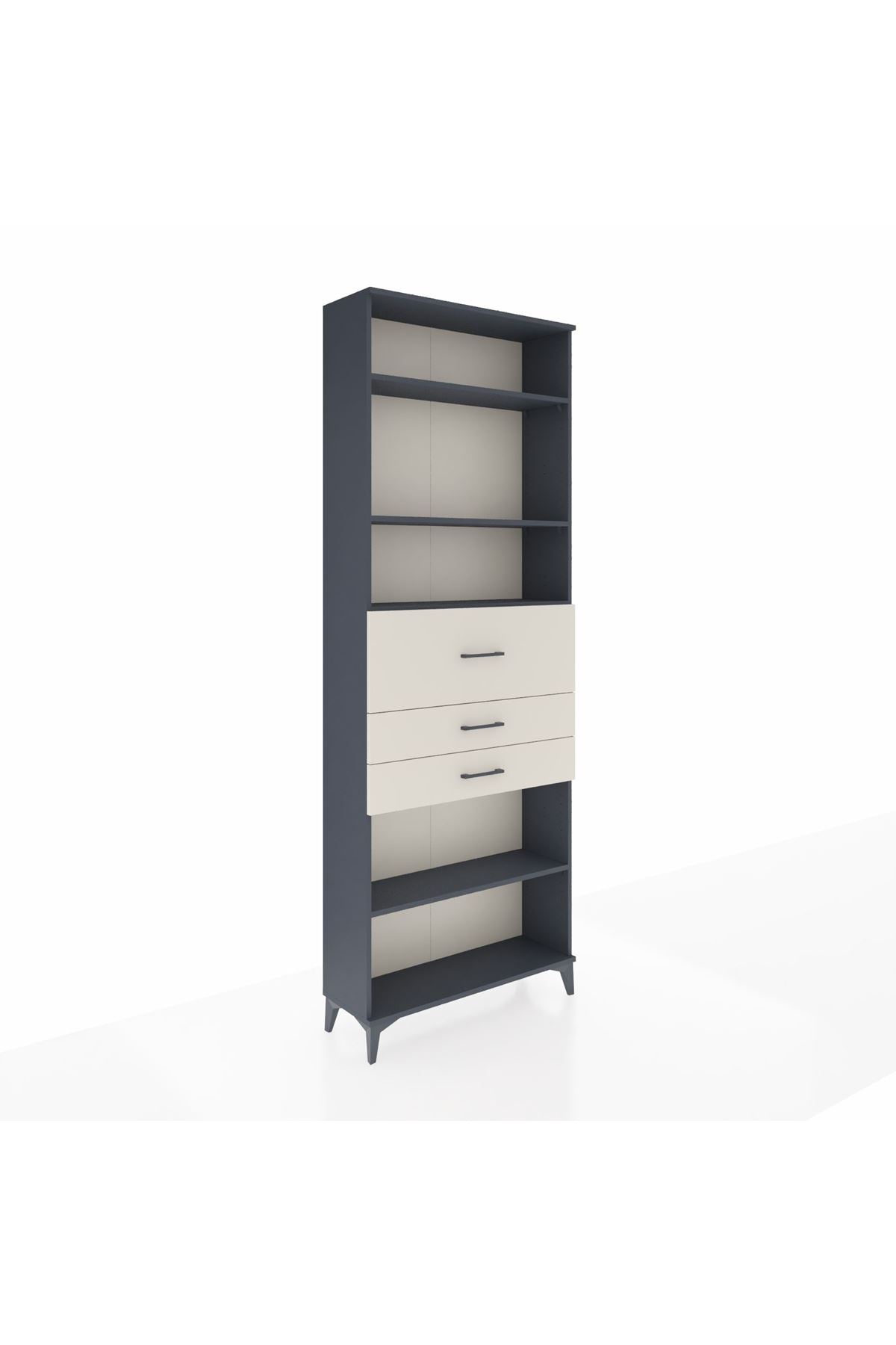 Arges Dolap 4 Raflı 3 Çekmeceli 88x30x243 - S33M116V4A