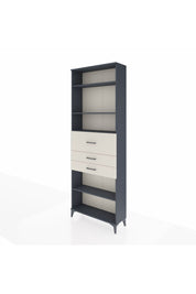 Arges Dolap 4 Raflı 3 Çekmeceli 88x30x243 - S33M116V4A