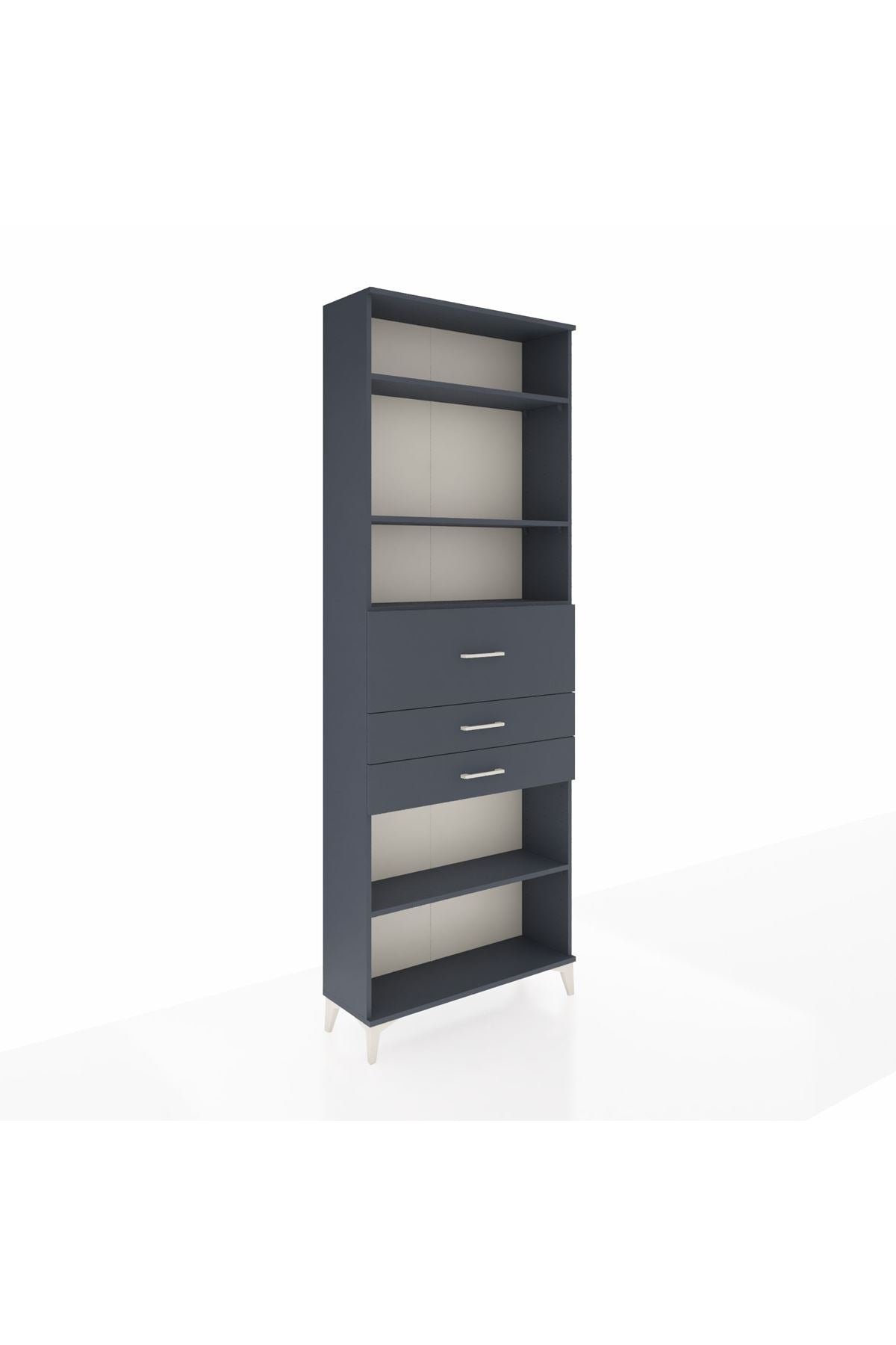 Arges Dolap 4 Raflı 3 Çekmeceli 88x30x243 - S33M116V5A