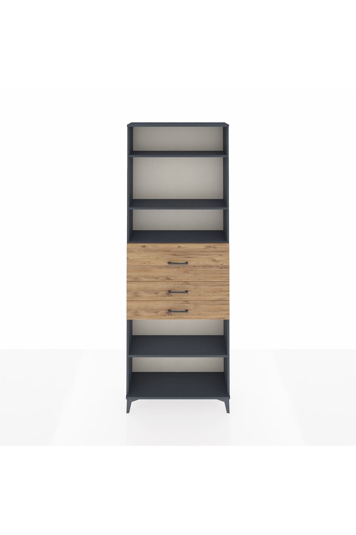 Arges Dolap 4 Raflı 3 Çekmeceli 88x30x243 - S33M116V6A