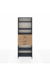 Arges Dolap 4 Raflı 3 Çekmeceli 88x30x243 - S33M116V6A