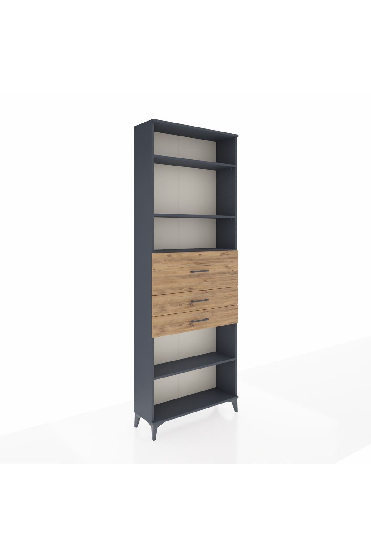 Arges Dolap 4 Raflı 3 Çekmeceli 88x30x243 - S33M116V6A