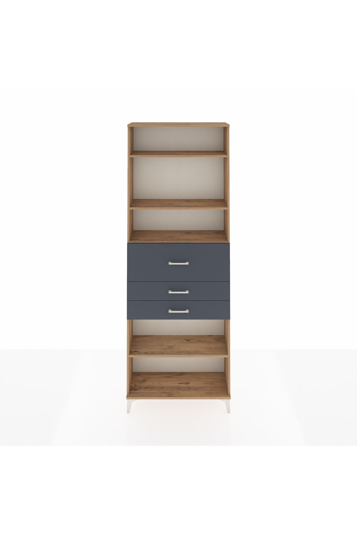 Arges Dolap 4 Raflı 3 Çekmeceli 88x30x243 - S33M116V8A