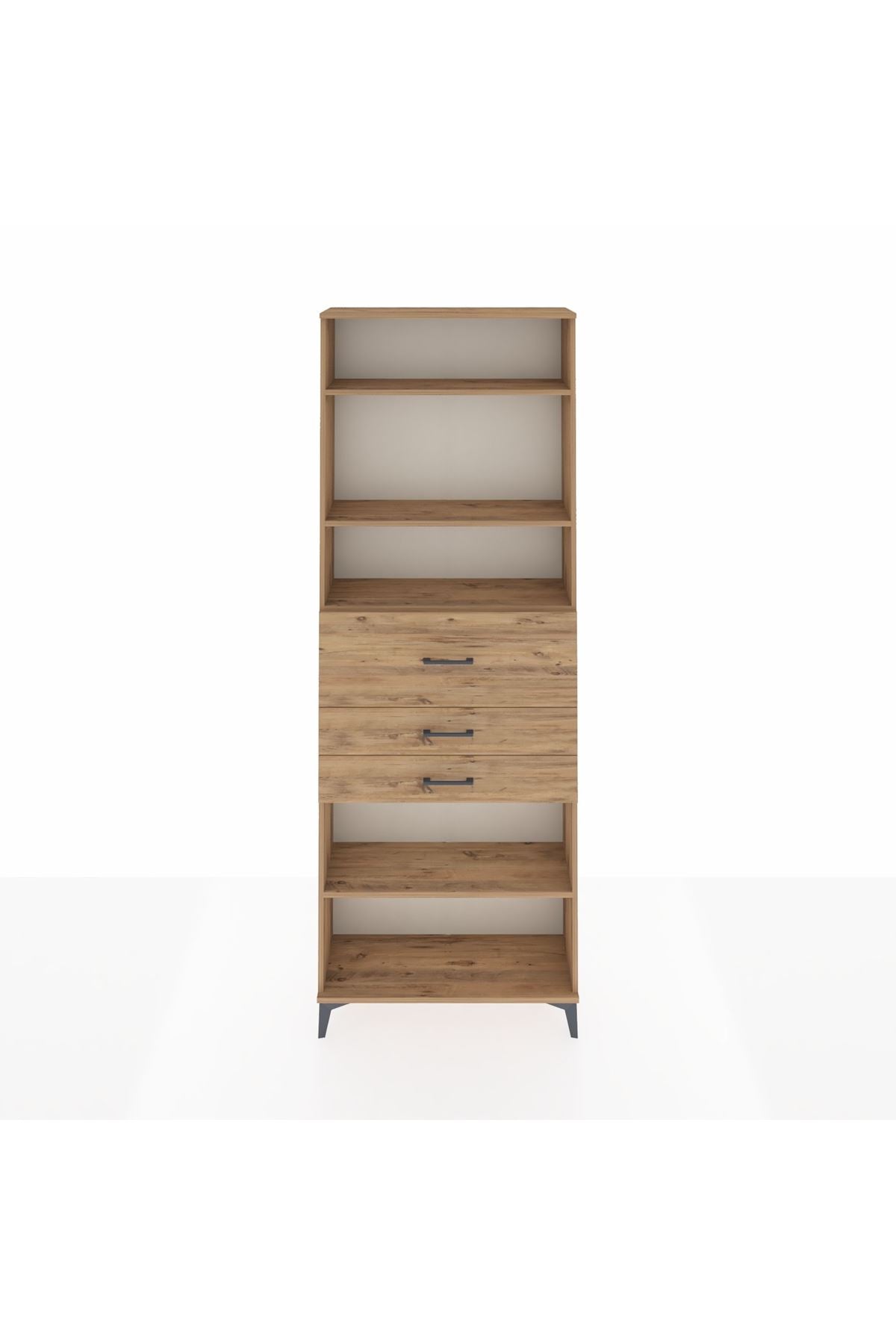 Arges Dolap 4 Raflı 3 Çekmeceli 88x30x243 - S33M116V9A