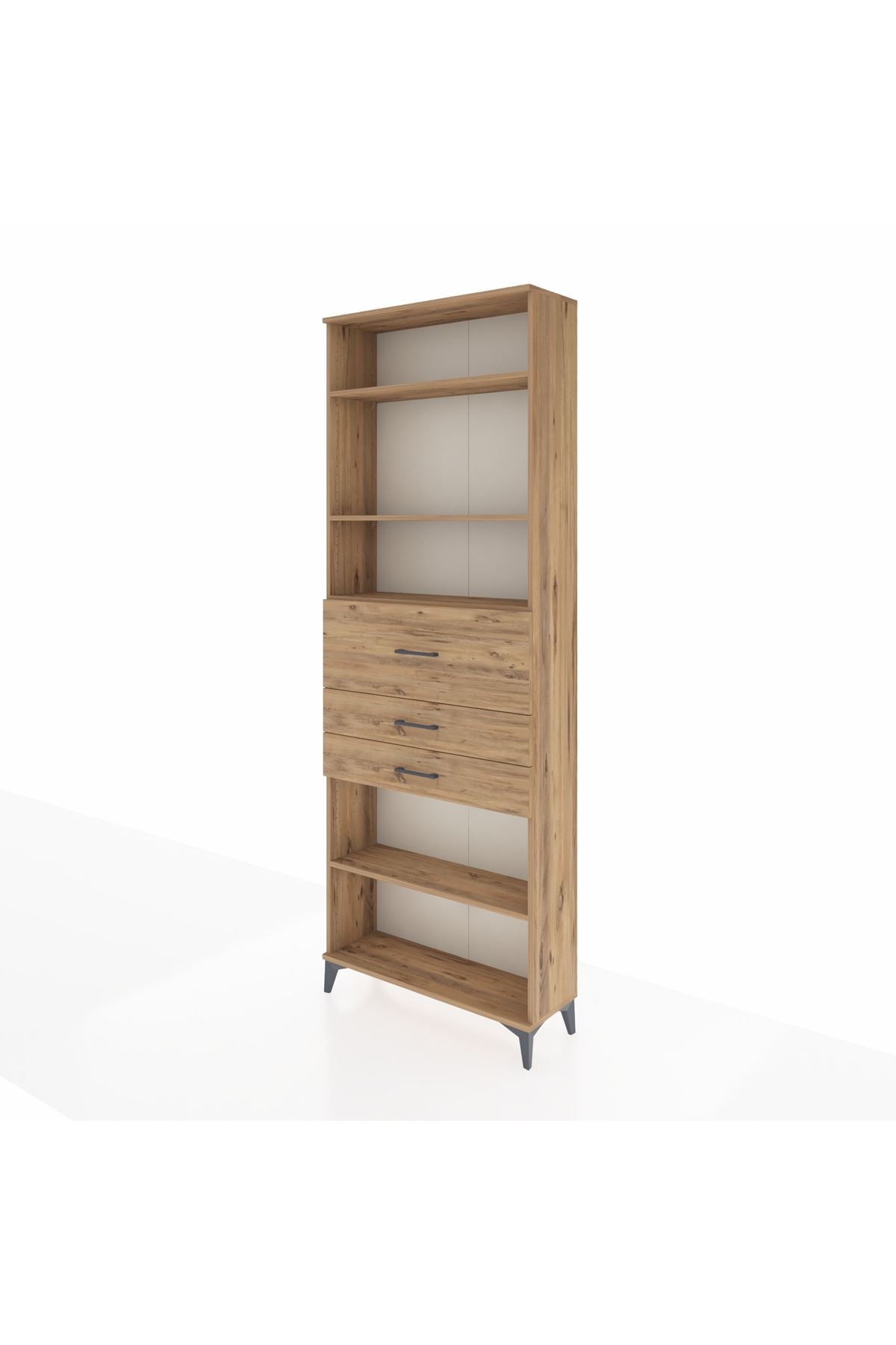 Arges Dolap 4 Raflı 3 Çekmeceli 88x30x243 - S33M116V9A