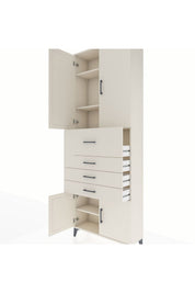 Arges Dolap 4 Raflı 4 Çekmeceli 4 Kapaklı 88x30x243 - S33M117V1A