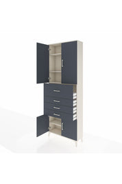 Arges Dolap 4 Raflı 4 Çekmeceli 4 Kapaklı 88x30x243 - S33M117V2A