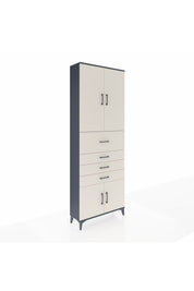 Arges Dolap 4 Raflı 4 Çekmeceli 4 Kapaklı 88x30x243 - S33M117V4A