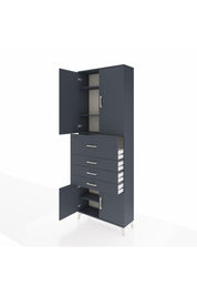 Arges Dolap 4 Raflı 4 Çekmeceli 4 Kapaklı 88x30x243 - S33M117V5A