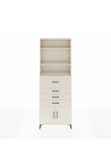Arges Dolap 4 Raflı 4 Çekmeceli 2 Kapaklı 88x30x243