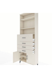 Arges Dolap 4 Raflı 4 Çekmeceli 2 Kapaklı 88x30x243 - S33M118V1A