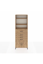 Arges Dolap 4 Raflı 4 Çekmeceli 2 Kapaklı 88x30x243 - S33M118V9A