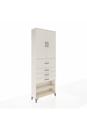 Arges Dolap 4 Raflı 4 Çekmeceli 2 Kapaklı 88x30x243 - S33M119V1A