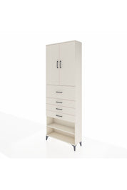Arges Dolap 4 Raflı 4 Çekmeceli 2 Kapaklı 88x30x243 - S33M119V1A