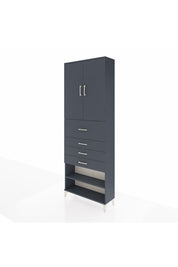 Arges Dolap 4 Raflı 4 Çekmeceli 2 Kapaklı 88x30x243 - S33M119V5A