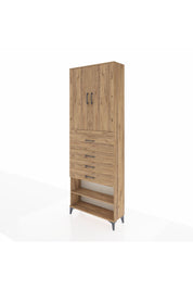 Arges Dolap 4 Raflı 4 Çekmeceli 2 Kapaklı 88x30x243 - S33M119V9A