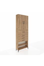 Arges Dolap 4 Raflı 4 Çekmeceli 2 Kapaklı 88x30x243 - S33M119V9A