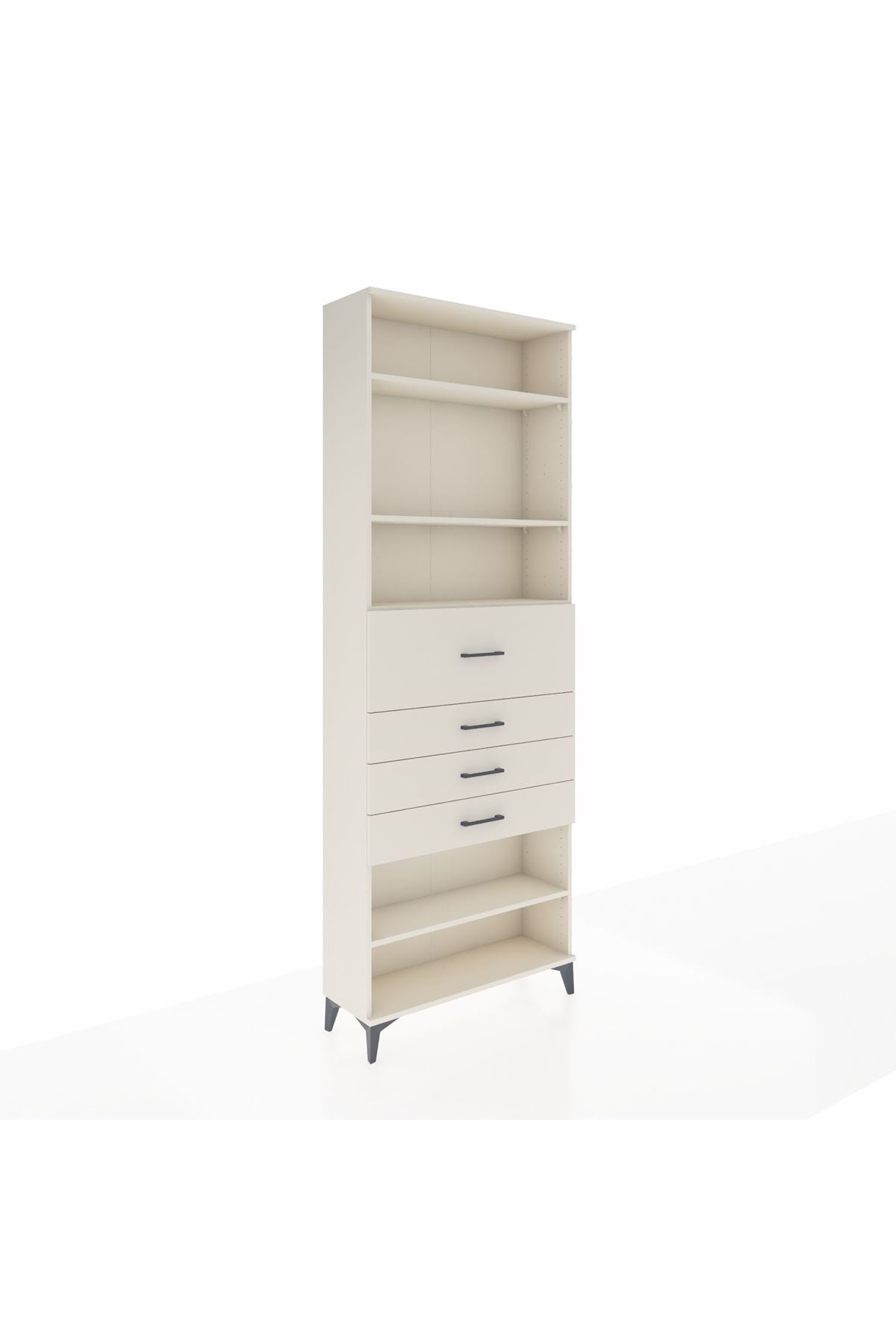 Arges Dolap 4 Raflı 4 Çekmeceli 88x30x243 - S33M120V1A