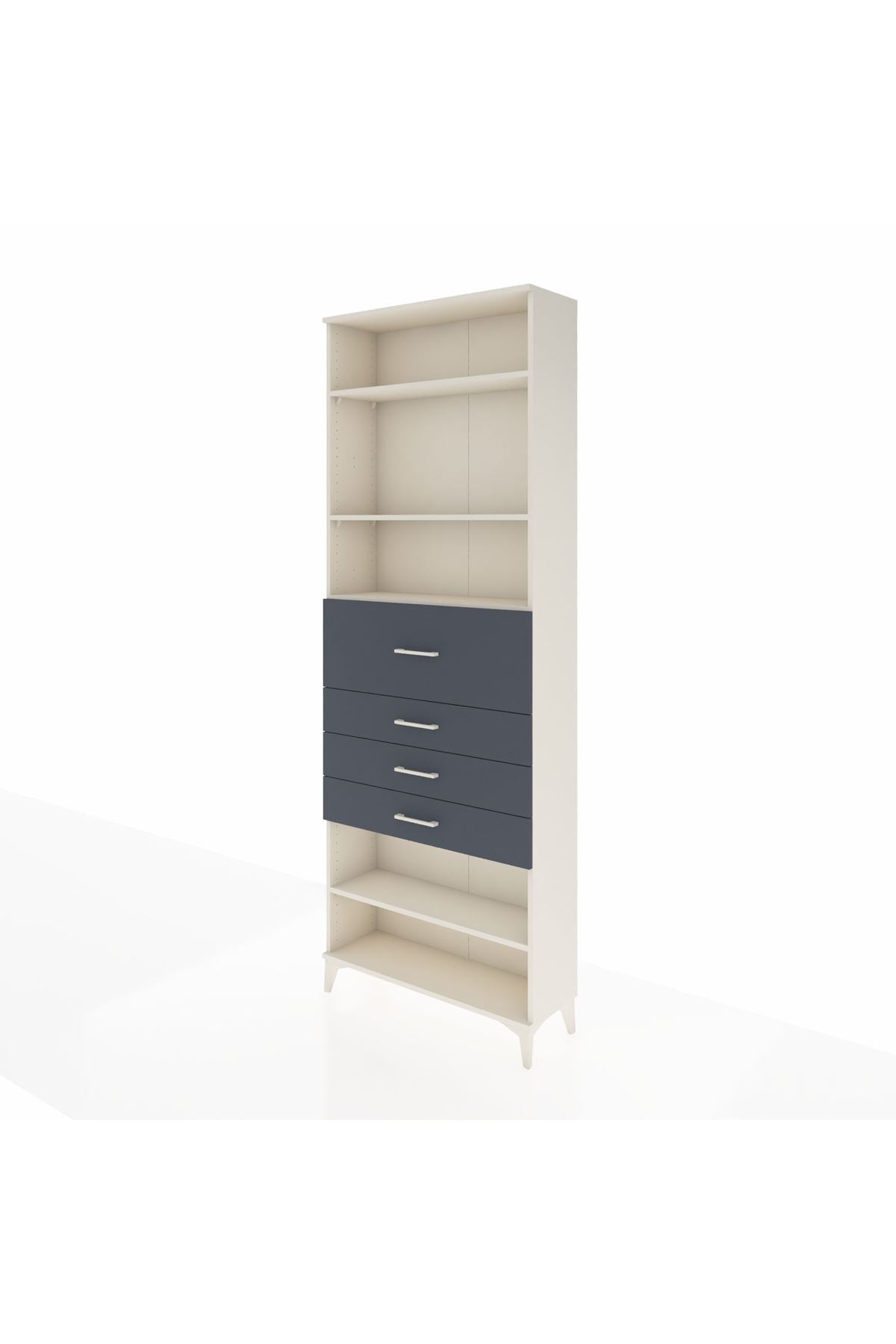 Arges Dolap 4 Raflı 4 Çekmeceli 88x30x243 - S33M120V2A