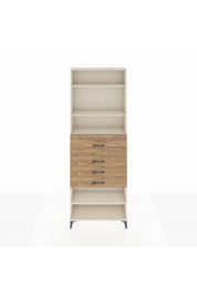Arges Dolap 4 Raflı 4 Çekmeceli 88x30x243 - S33M120V3A