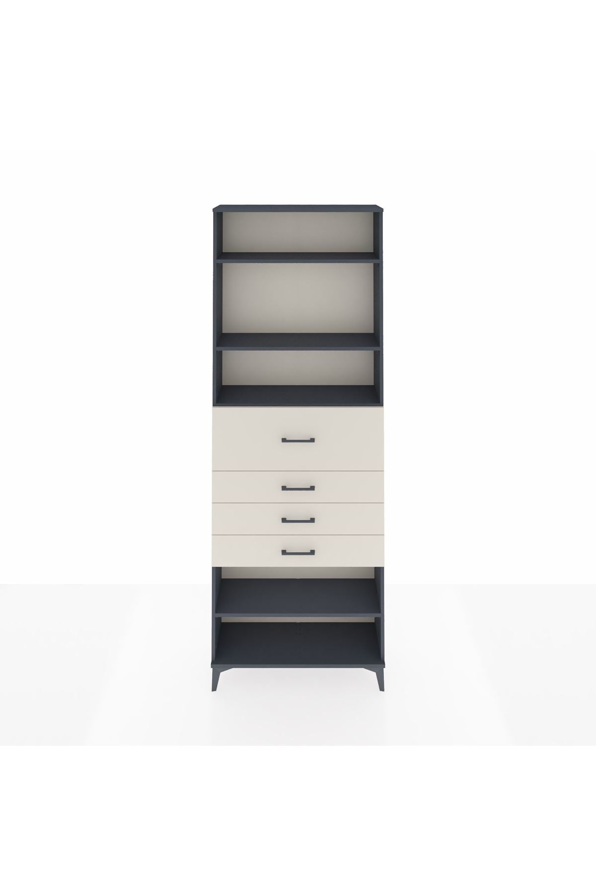 Arges Dolap 4 Raflı 4 Çekmeceli 88x30x243 - S33M120V4A