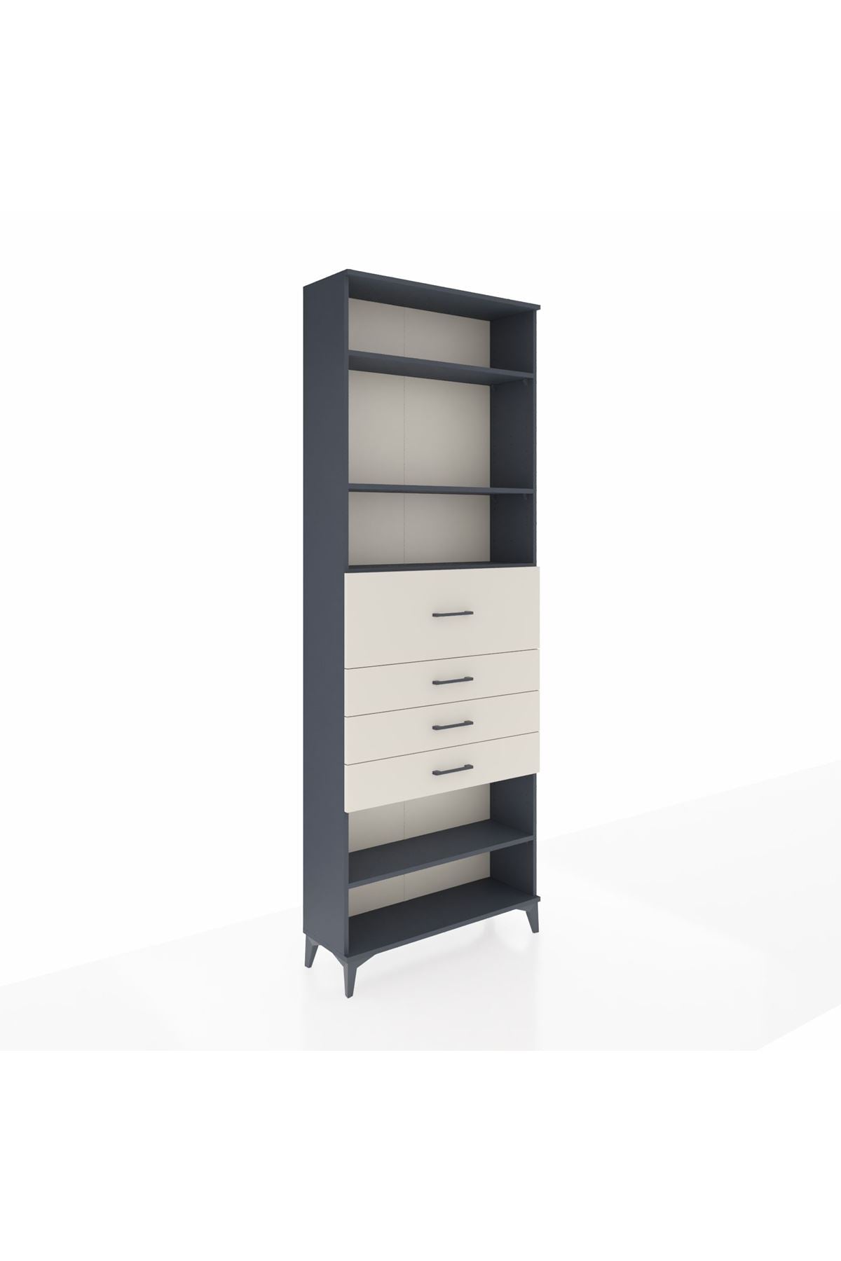 Arges Dolap 4 Raflı 4 Çekmeceli 88x30x243 - S33M120V4A