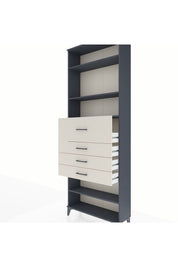 Arges Dolap 4 Raflı 4 Çekmeceli 88x30x243 - S33M120V4A