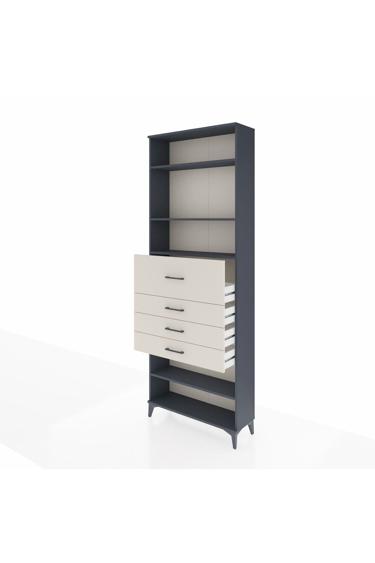 Arges Dolap 4 Raflı 4 Çekmeceli 88x30x243 - S33M120V4A