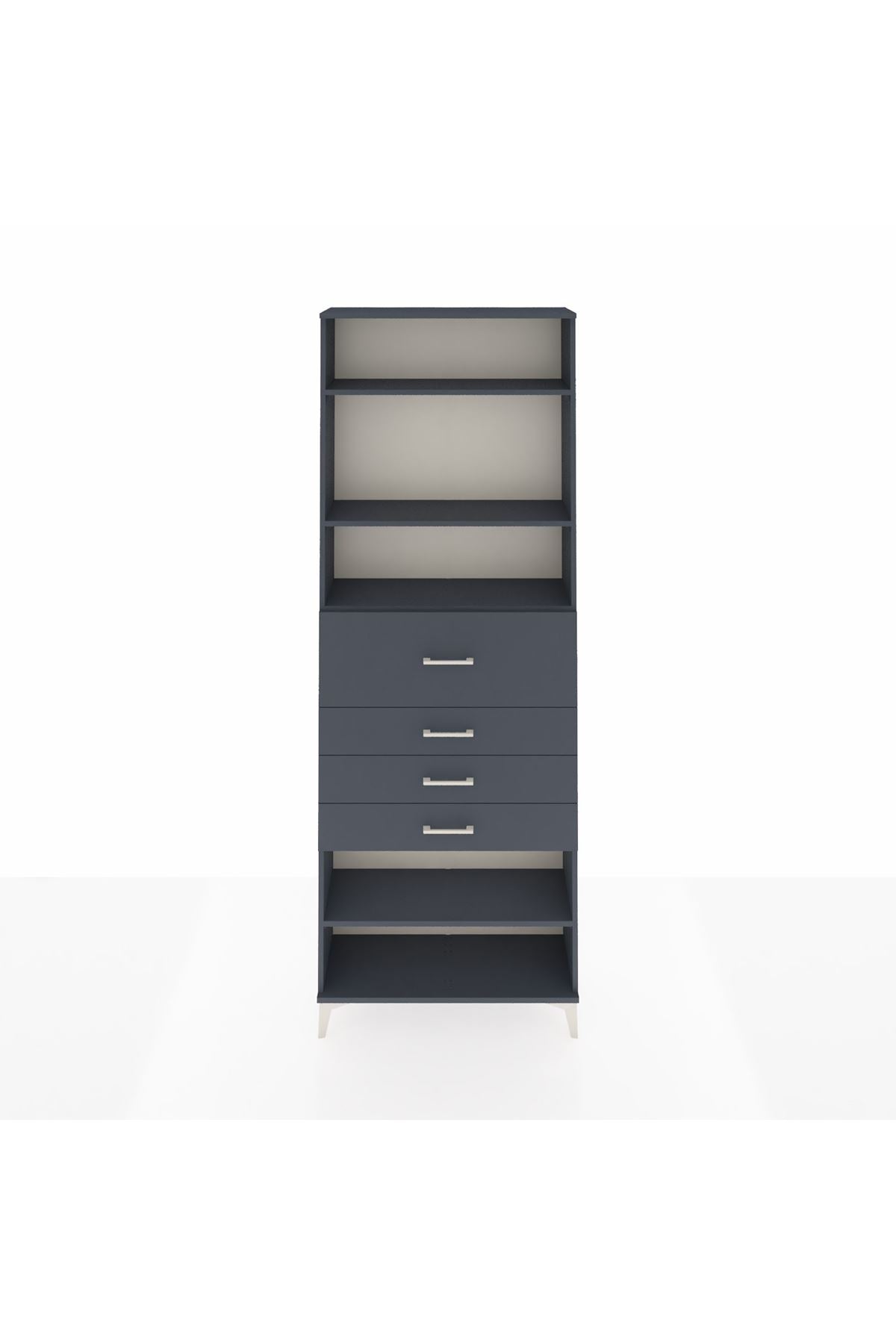 Arges Dolap 4 Raflı 4 Çekmeceli 88x30x243 - S33M120V5A