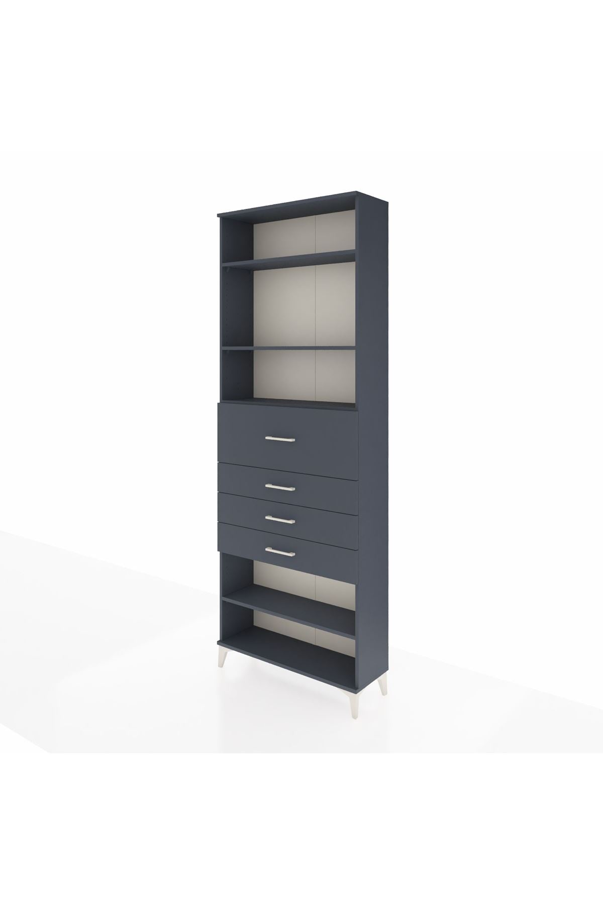 Arges Dolap 4 Raflı 4 Çekmeceli 88x30x243 - S33M120V5A