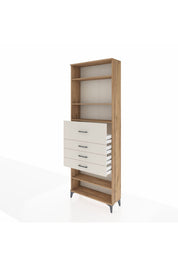 Arges Dolap 4 Raflı 4 Çekmeceli 88x30x243 - S33M120V7A