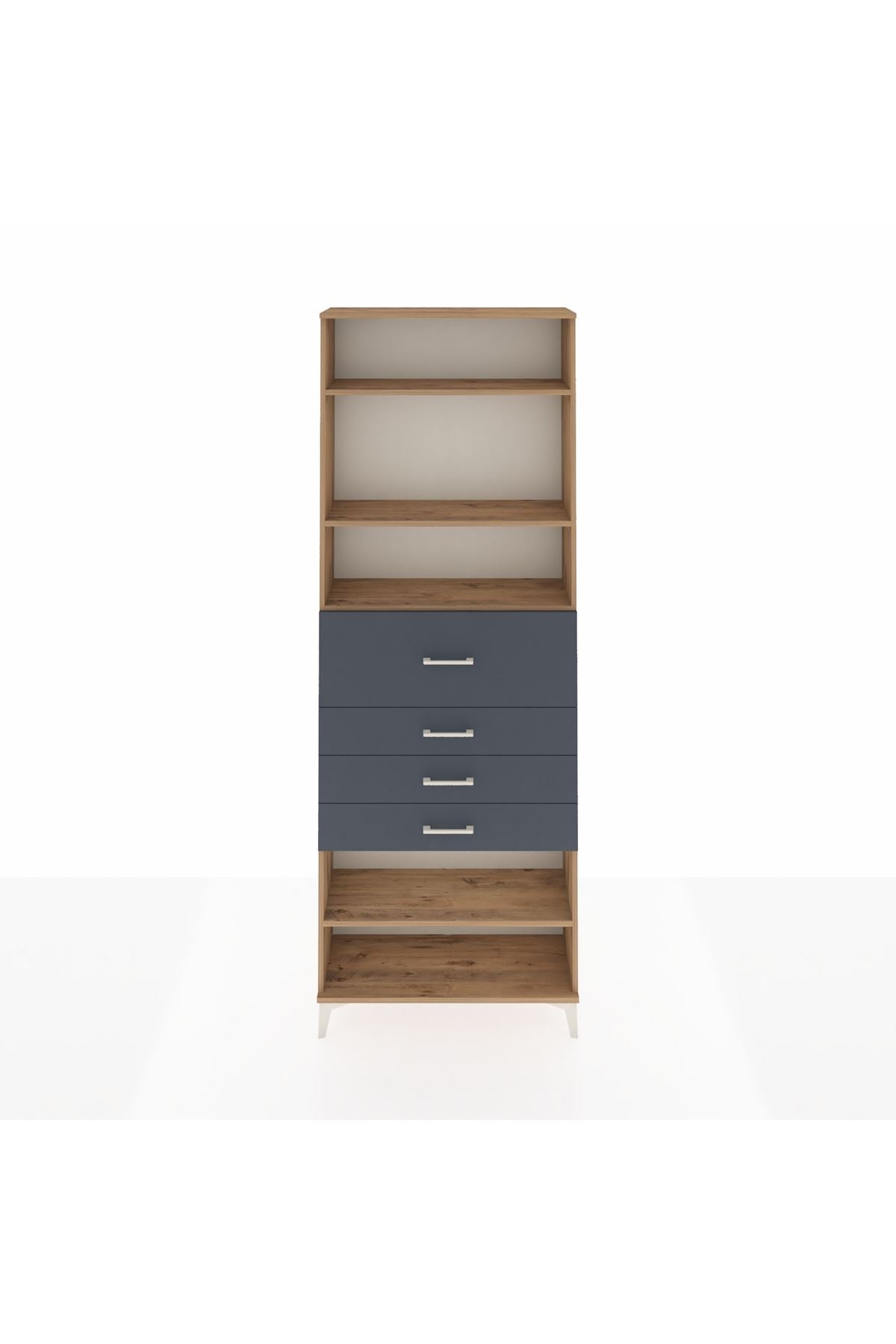 Arges Dolap 4 Raflı 4 Çekmeceli 88x30x243 - S33M120V8A