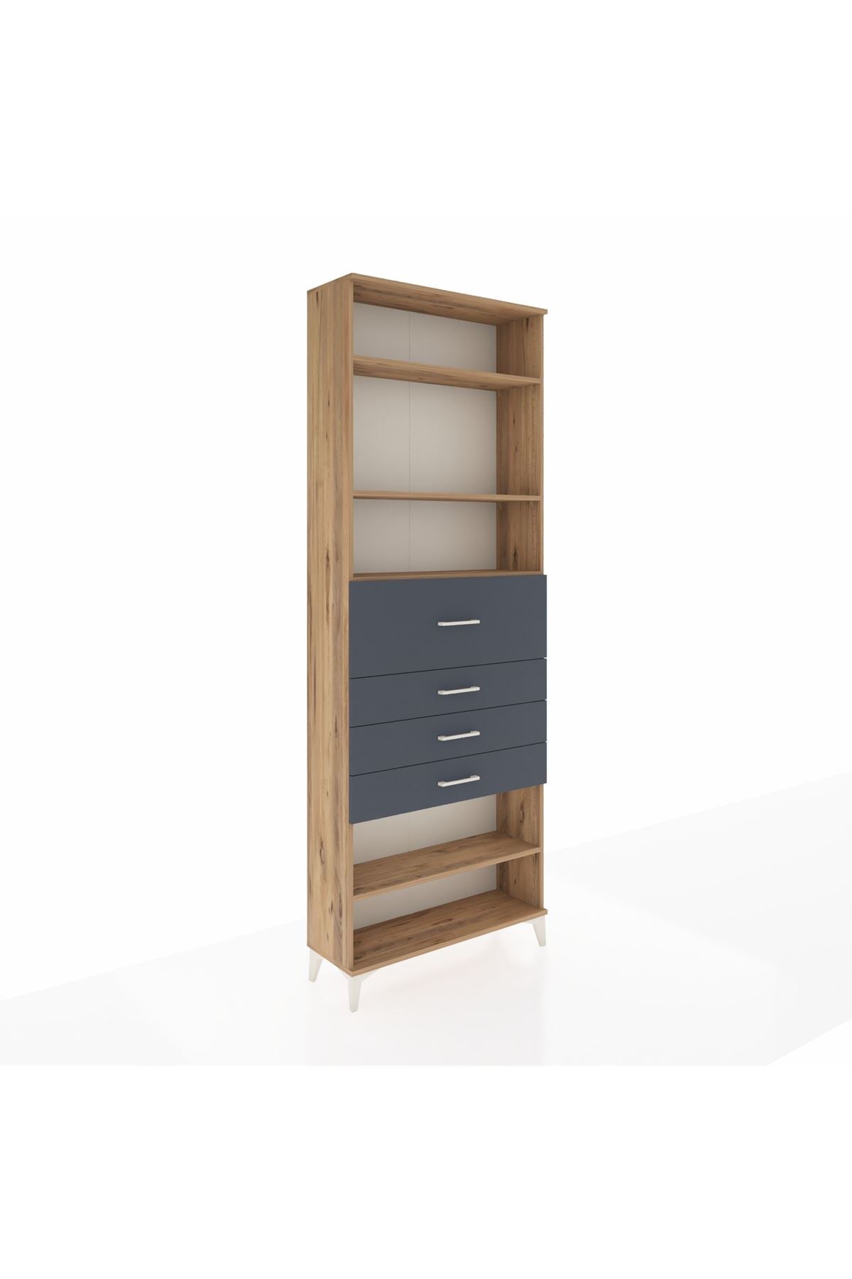 Arges Dolap 4 Raflı 4 Çekmeceli 88x30x243 - S33M120V8A