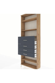 Arges Dolap 4 Raflı 4 Çekmeceli 88x30x243 - S33M120V8A
