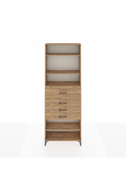Arges Dolap 4 Raflı 4 Çekmeceli 88x30x243 - S33M120V9A