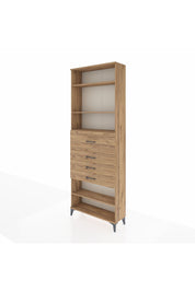 Arges Dolap 4 Raflı 4 Çekmeceli 88x30x243 - S33M120V9A