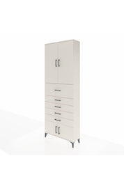 Arges Dolap 3 Raflı 5 Çekmeceli 4 Kapaklı 88x30x243 - S33M121V1A