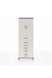 Arges Dolap 3 Raflı 5 Çekmeceli 4 Kapaklı 88x30x243 - S33M121V4A