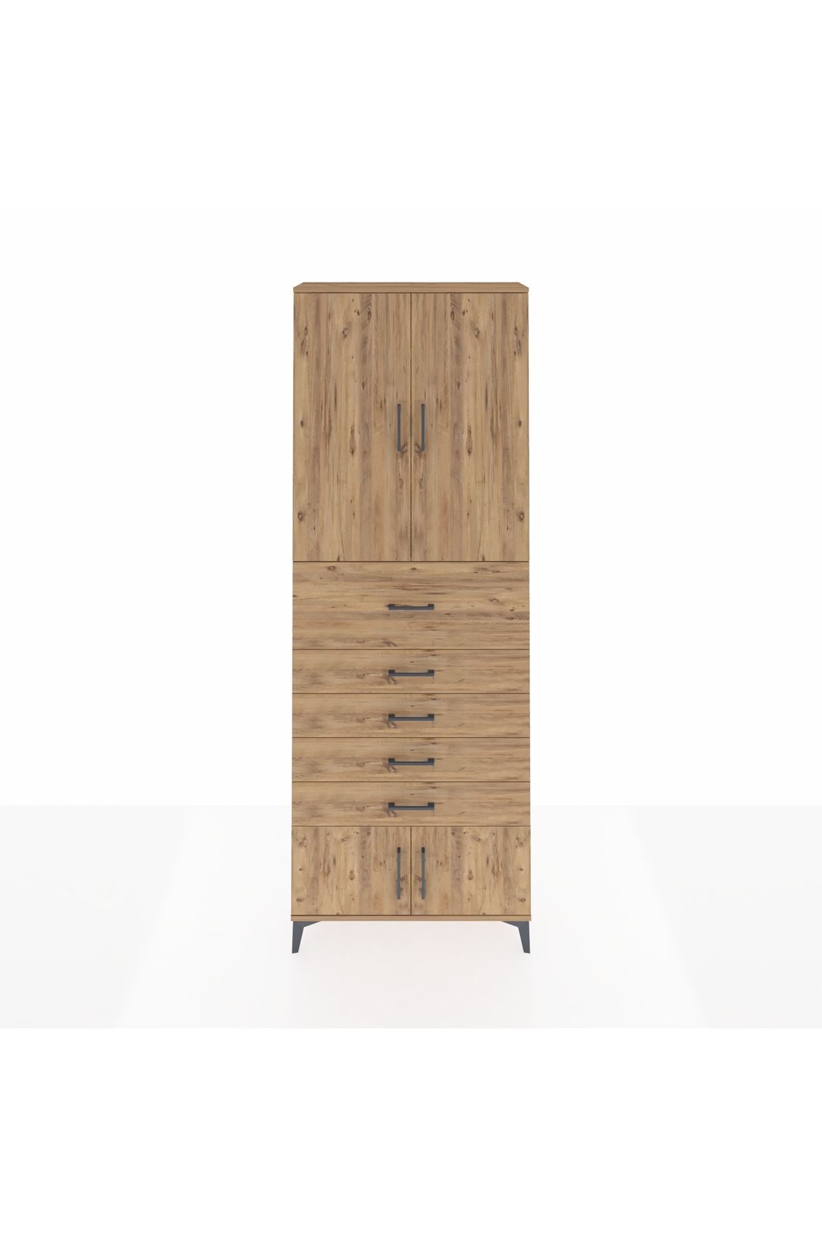 Arges Dolap 3 Raflı 5 Çekmeceli 4 Kapaklı 88x30x243 - S33M121V9A