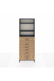 Arges Dolap 3 Raflı 5 Çekmeceli 2 Kapaklı 88x30x243 - S33M122V6A