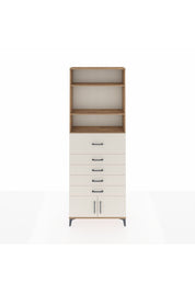 Arges Dolap 3 Raflı 5 Çekmeceli 2 Kapaklı 88x30x243 - S33M122V7A