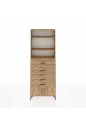 Arges Dolap 3 Raflı 5 Çekmeceli 2 Kapaklı 88x30x243 - S33M122V9A