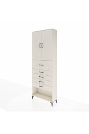 Arges Dolap 3 Raflı 5 Çekmeceli 2 Kapaklı 88x30x243 - S33M123V1A