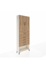 Arges Dolap 3 Raflı 5 Çekmeceli 2 Kapaklı 88x30x243 - S33M123V3A