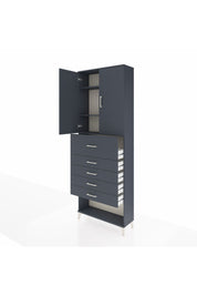 Arges Dolap 3 Raflı 5 Çekmeceli 2 Kapaklı 88x30x243 - S33M123V5A