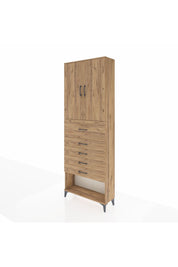 Arges Dolap 3 Raflı 5 Çekmeceli 2 Kapaklı 88x30x243 - S33M123V9A