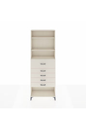 Arges Dolap 3 Raflı 5 Çekmeceli 88x30x243 - S33M124V1A
