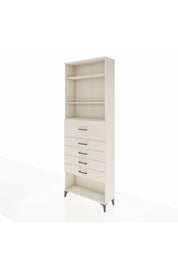 Arges Dolap 3 Raflı 5 Çekmeceli 88x30x243 - S33M124V1A