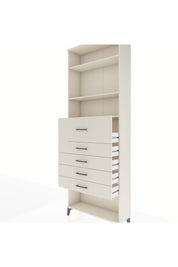 Arges Dolap 3 Raflı 5 Çekmeceli 88x30x243 - S33M124V1A