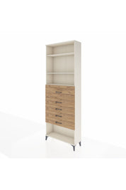 Arges Dolap 3 Raflı 5 Çekmeceli 88x30x243 - S33M124V3A